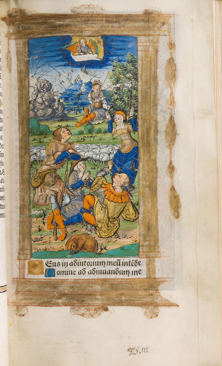 Book of Hours, Gilles Hardouyn (French), Tempera, ink and gold on parchment; leather binding, French