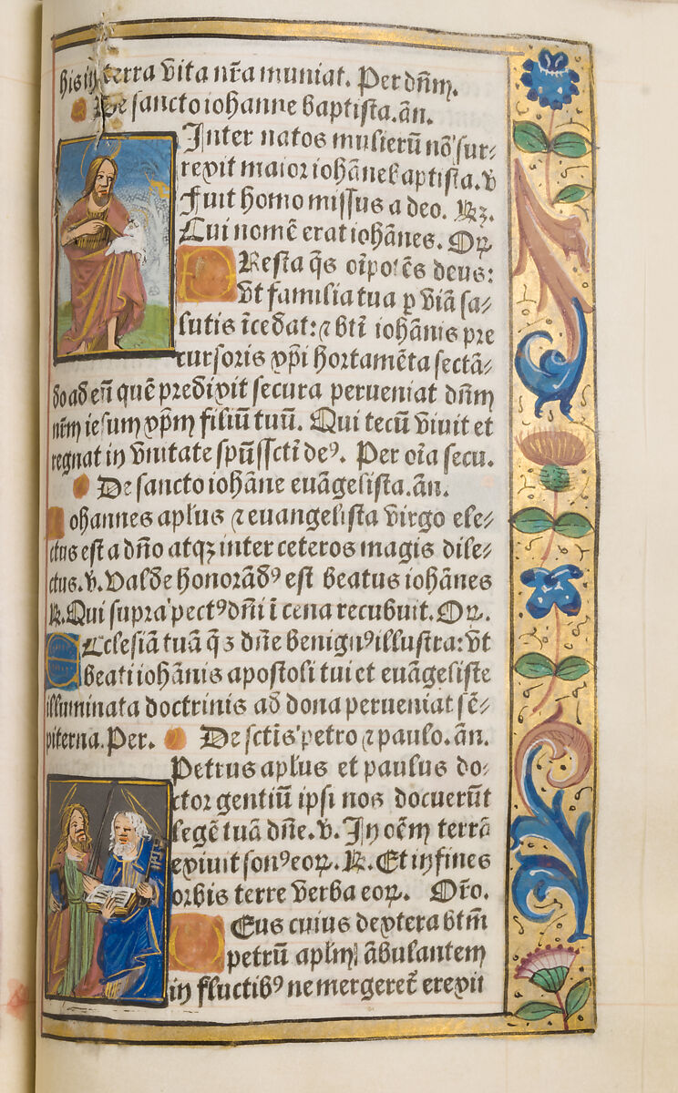 Book of Hours, Gilles Hardouyn (French), Tempera, ink and gold on parchment; leather binding, French