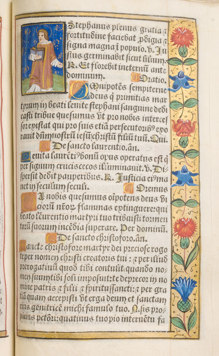 Book of Hours, Gilles Hardouyn (French), Tempera, ink and gold on parchment; leather binding, French