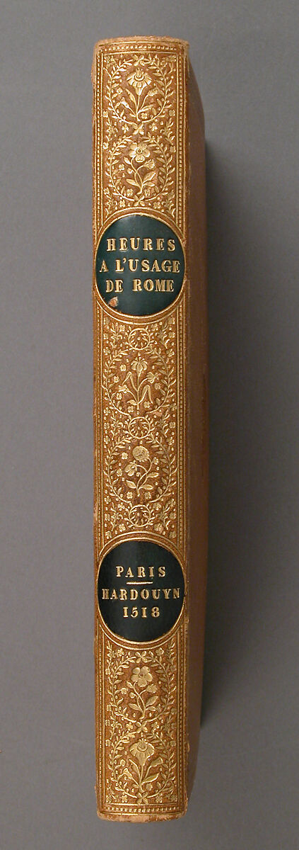 Book of Hours, Gilles Hardouyn (French), Tempera, ink and gold on parchment; leather binding, French