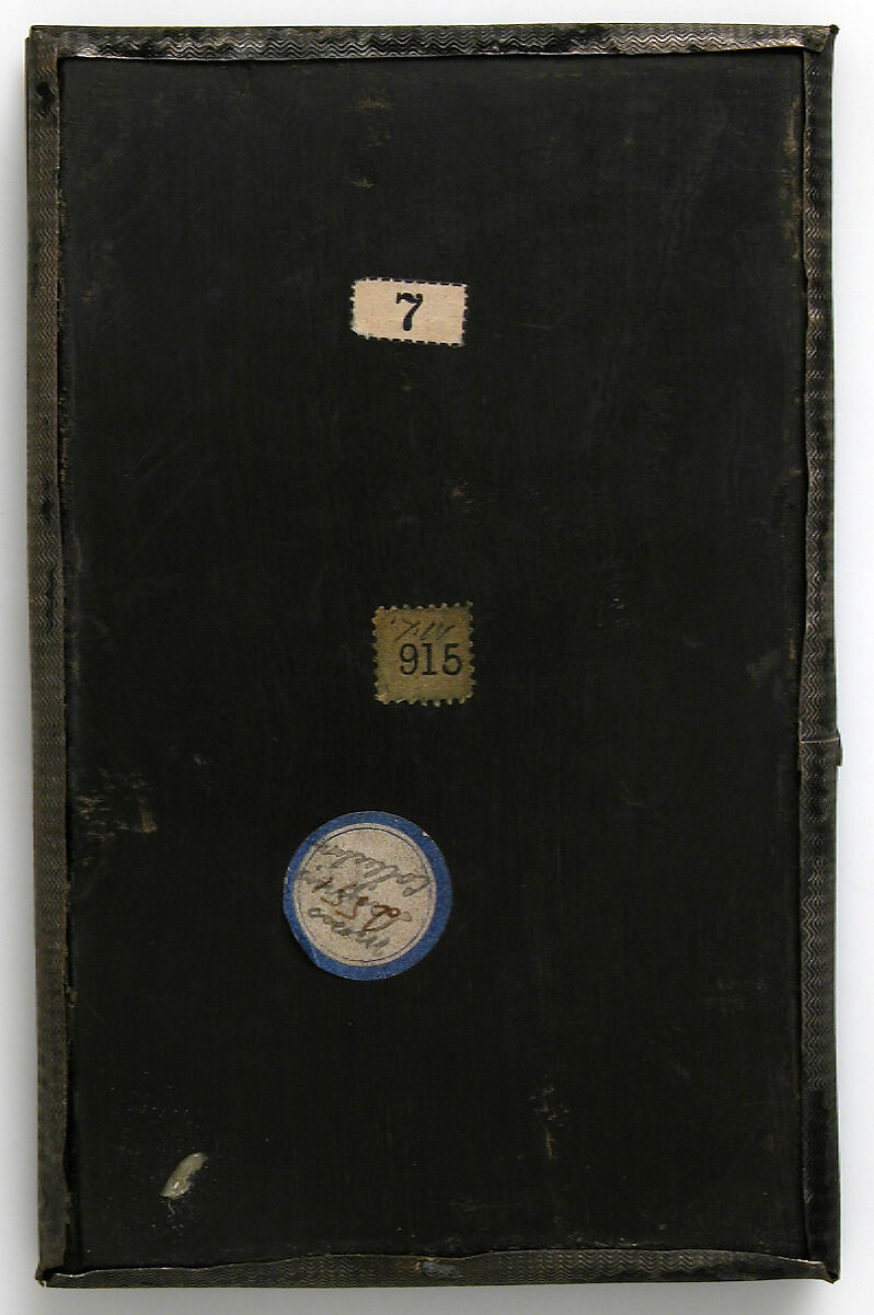 Panel with Crucifixion, Elephant ivory with silver and wood frame, European (Medieval style)