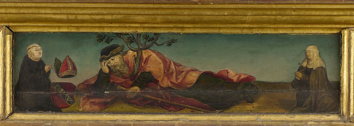 Altarpiece with scenes from the life of the Virgin, Tempera, oil and gilding on pine, German