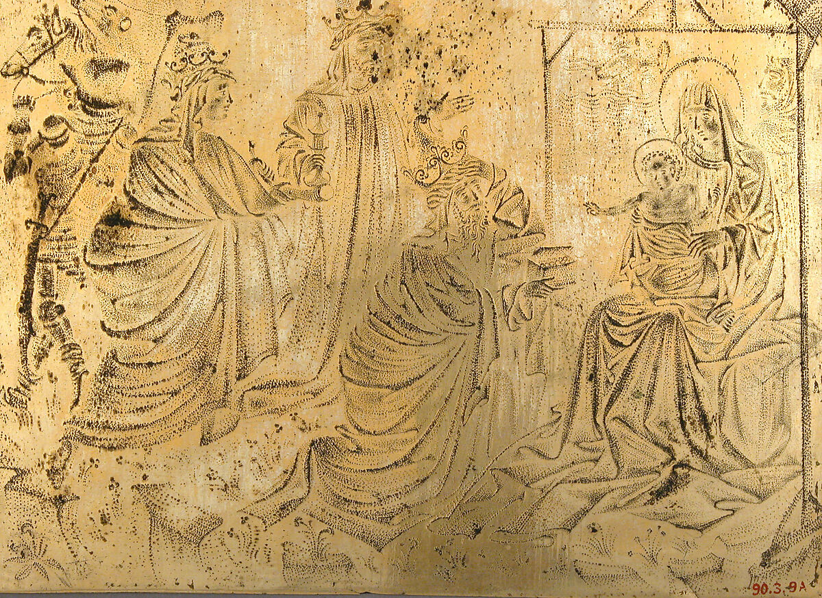 Plaque from Triptych, Copper-gilt, German