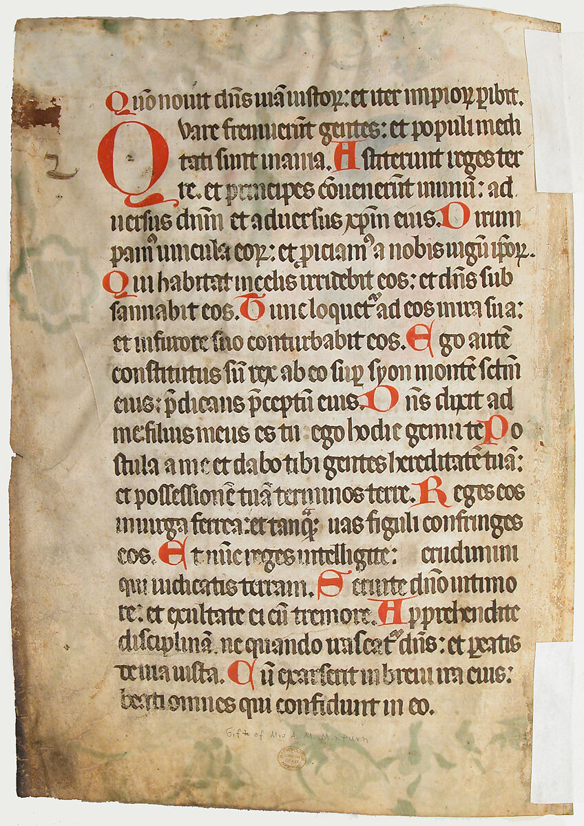 Manuscript Leaf from a Missal, Tempera, ink, shell gold, and gold on parchment, Austrian