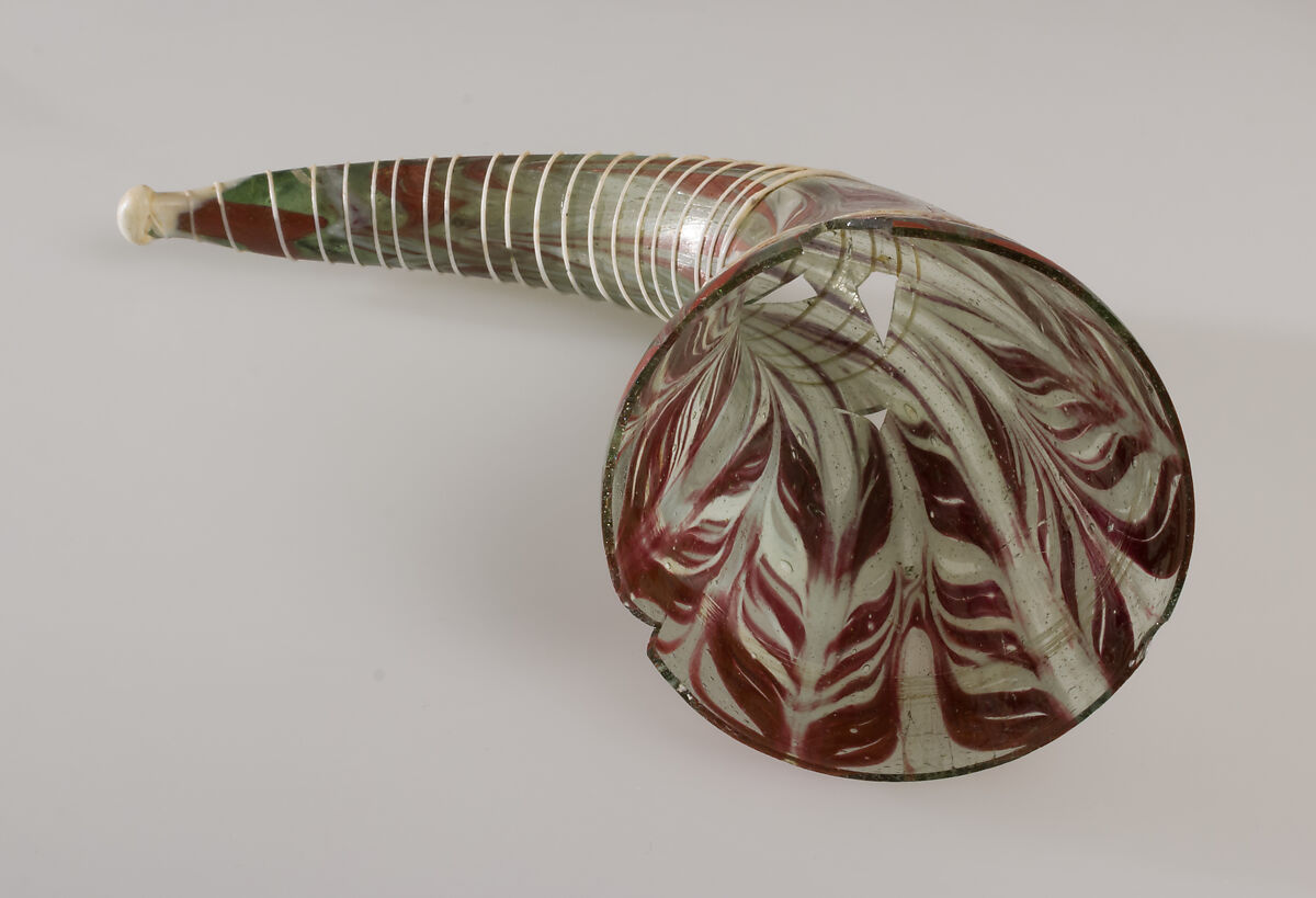 Glass Drinking Horn, Glass, Langobardic (?)