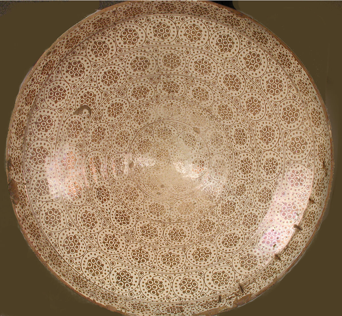 Bowl, Tin-glazed earthenware, Spanish
