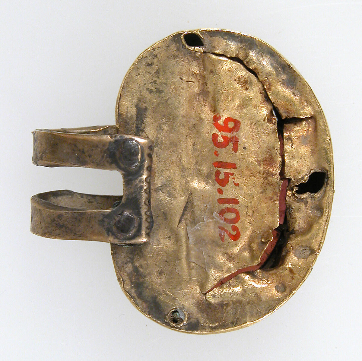 Part of a Shoe Buckle, Gold with garnets, Frankish (?)