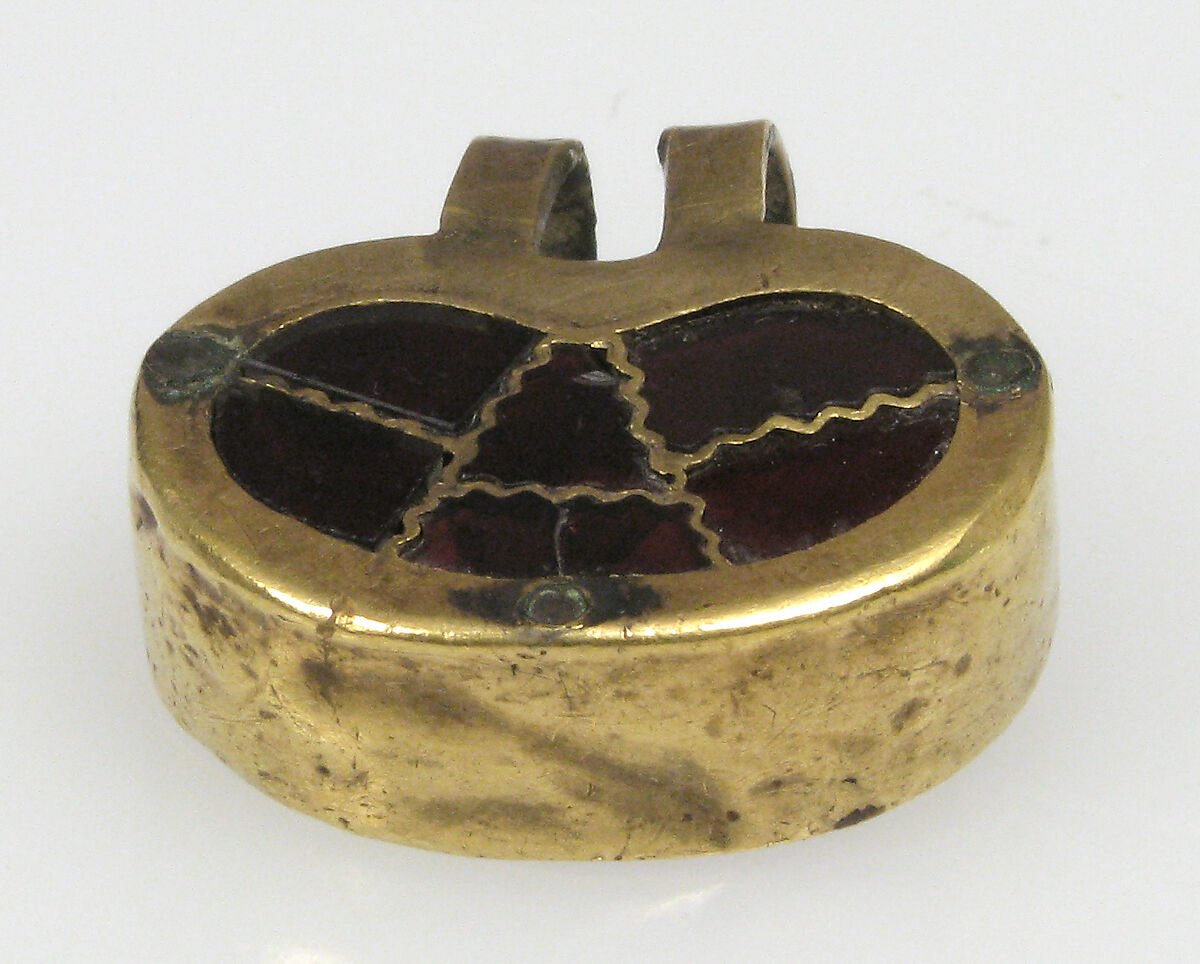 Part of a Shoe Buckle, Gold with garnets, Frankish (?)