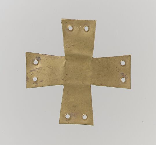 Gold Appliqué in the Form of a Cross