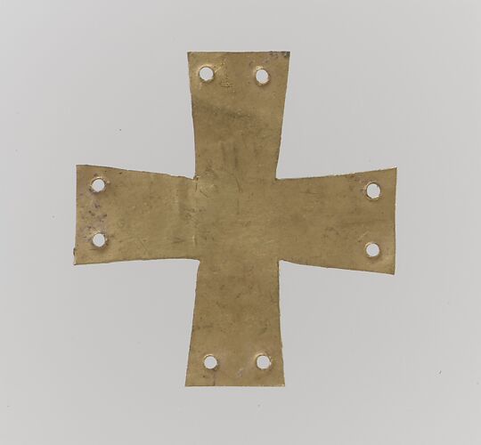 Gold Appliqué in the Form of a Cross