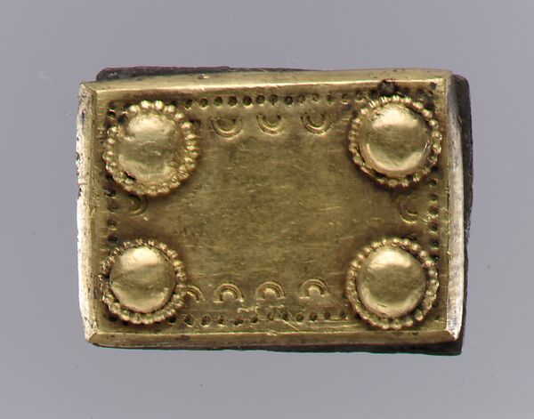 Gold Back Plate of Belt