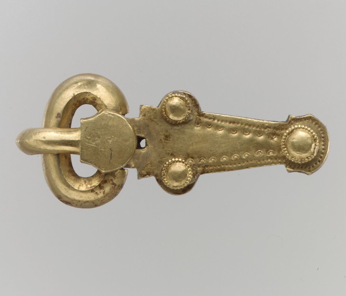 Gold Shoe Buckle, Gold and silver, Langobardic 