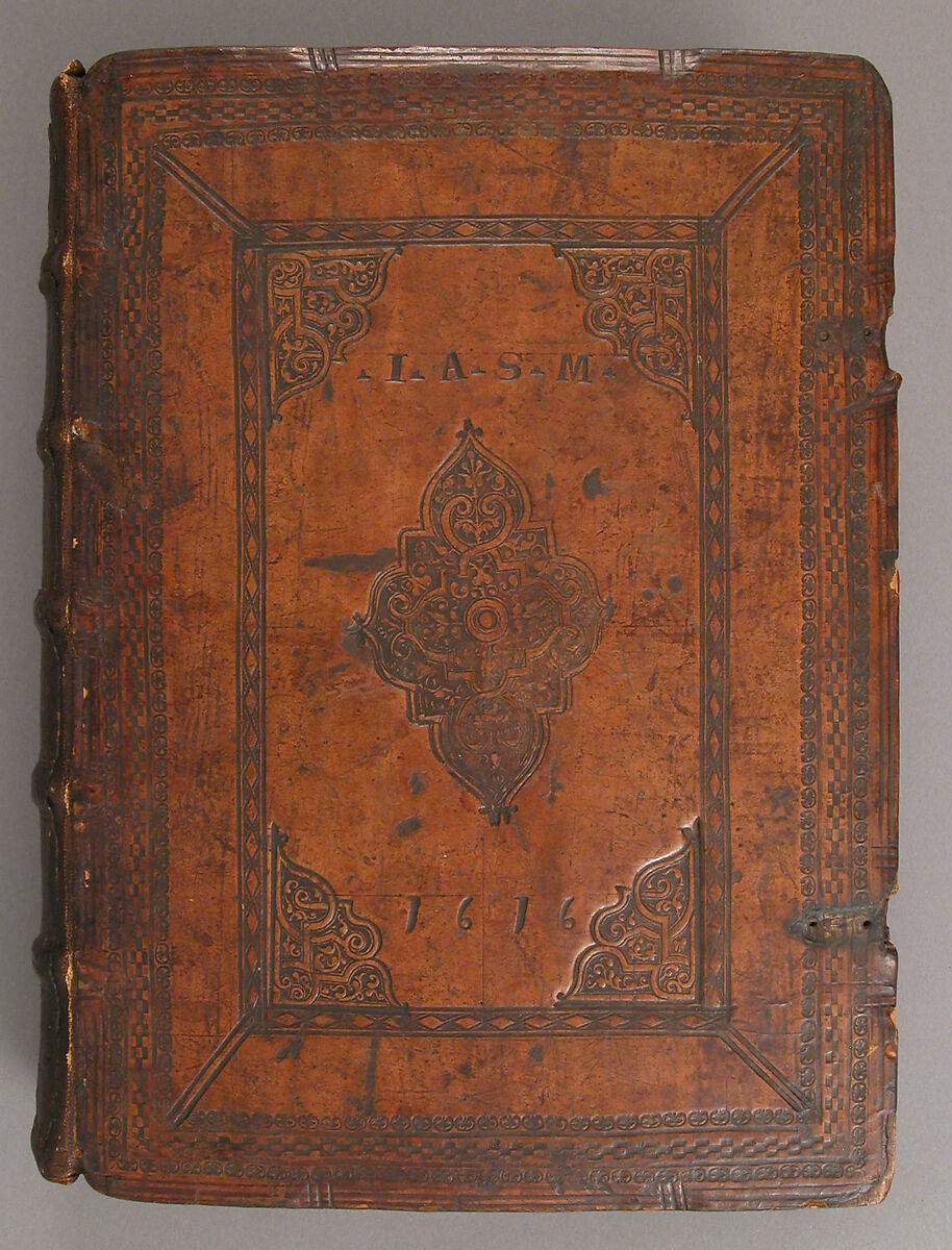 Missal, Tempera, ink, and metal leaf on parchment; leather binding, German