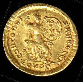 Gold Solidus of Theodosius I (379–95), Gold, Byzantine