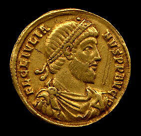 Gold Solidus of Julian (361–63), Gold, Byzantine 