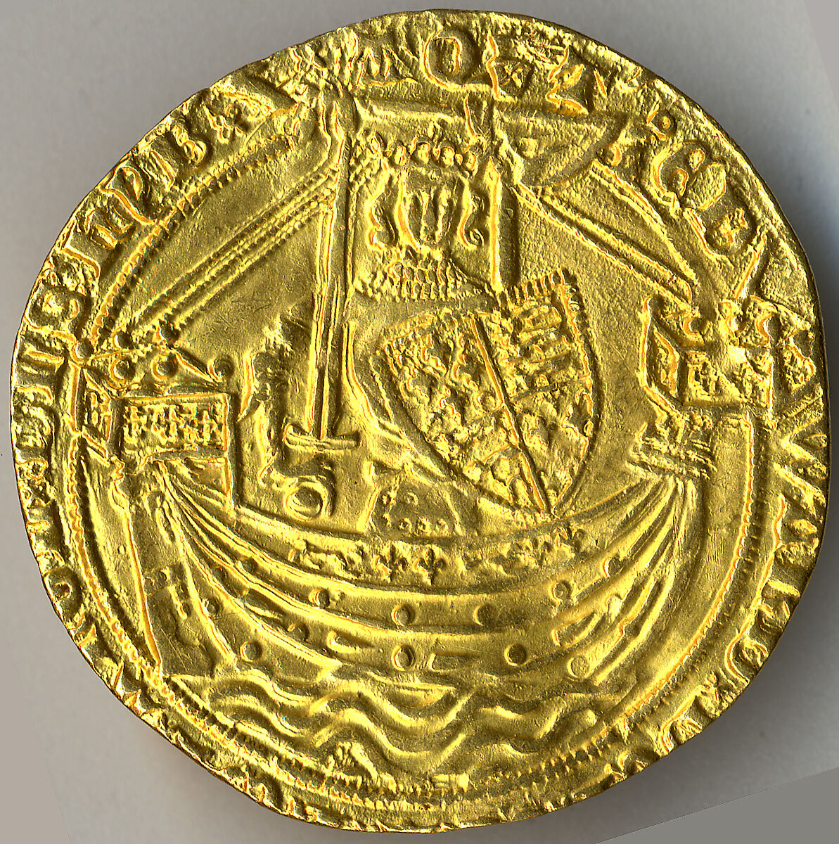 Noble of Edward III (r. 1327–77), Gold, British 