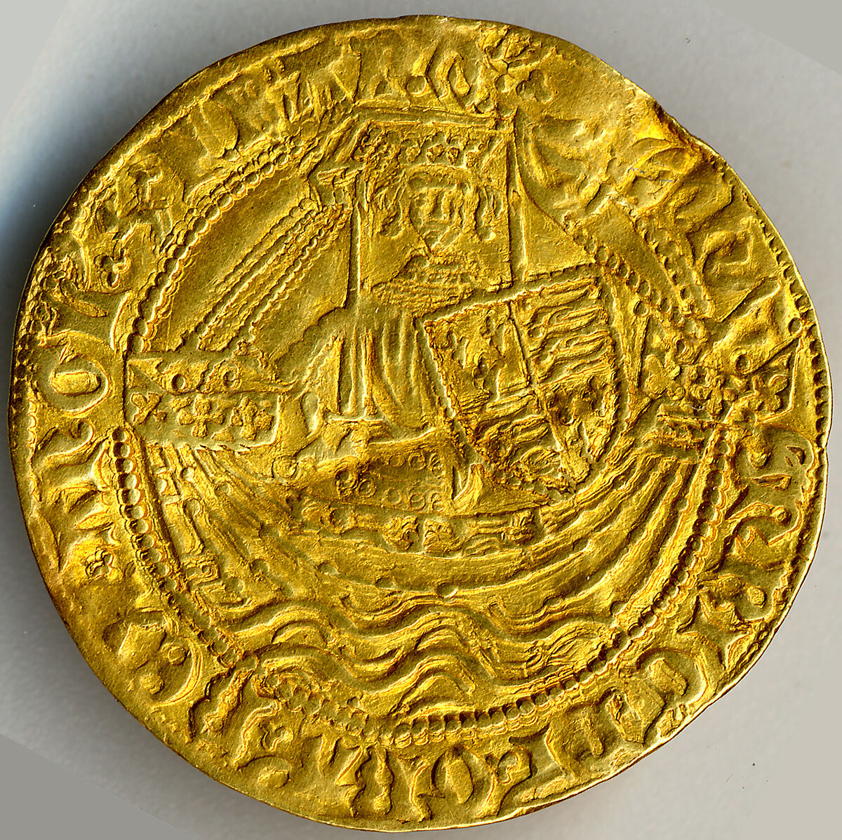 Quarter Noble of Edward III (r. 1327–77), Gold, British 