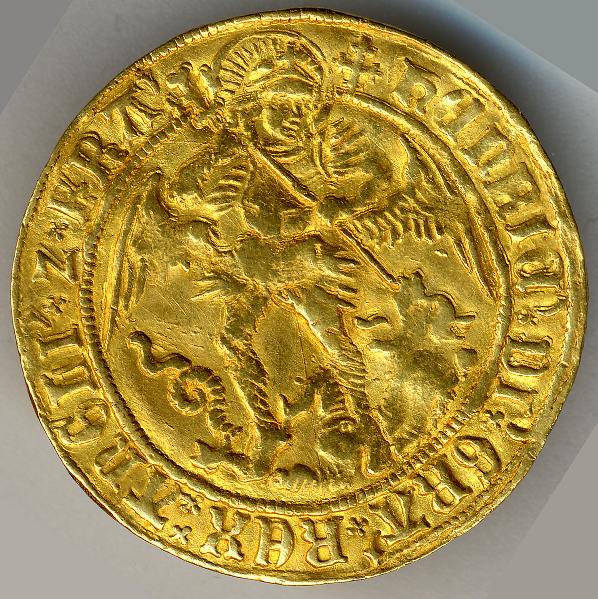 Angelet of Henry VII (r. 1485–1509), Gold, British 