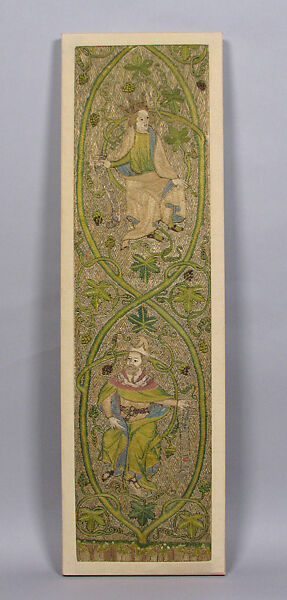 The Tree of Jesse, silk and metal thread on linen, British 