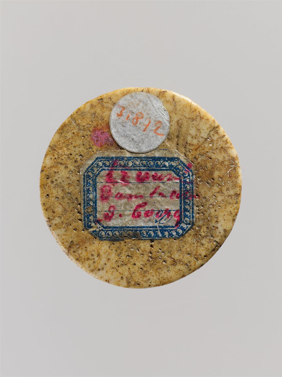 Game Piece with a Bird, Bone, French