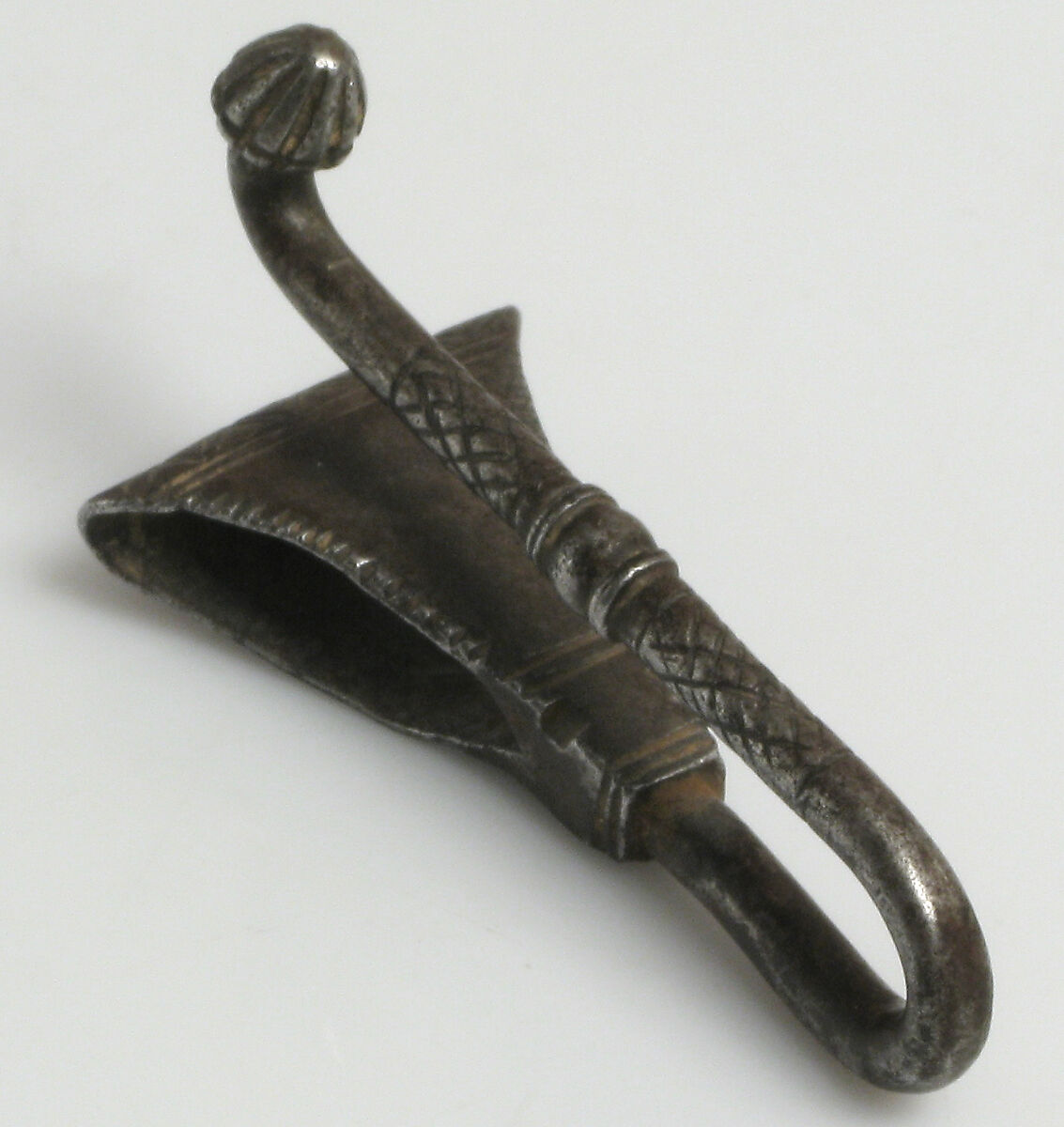 Belt Hook, Wrought Iron, French 