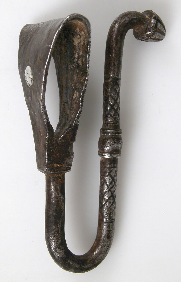 Belt Hook, Wrought Iron, French