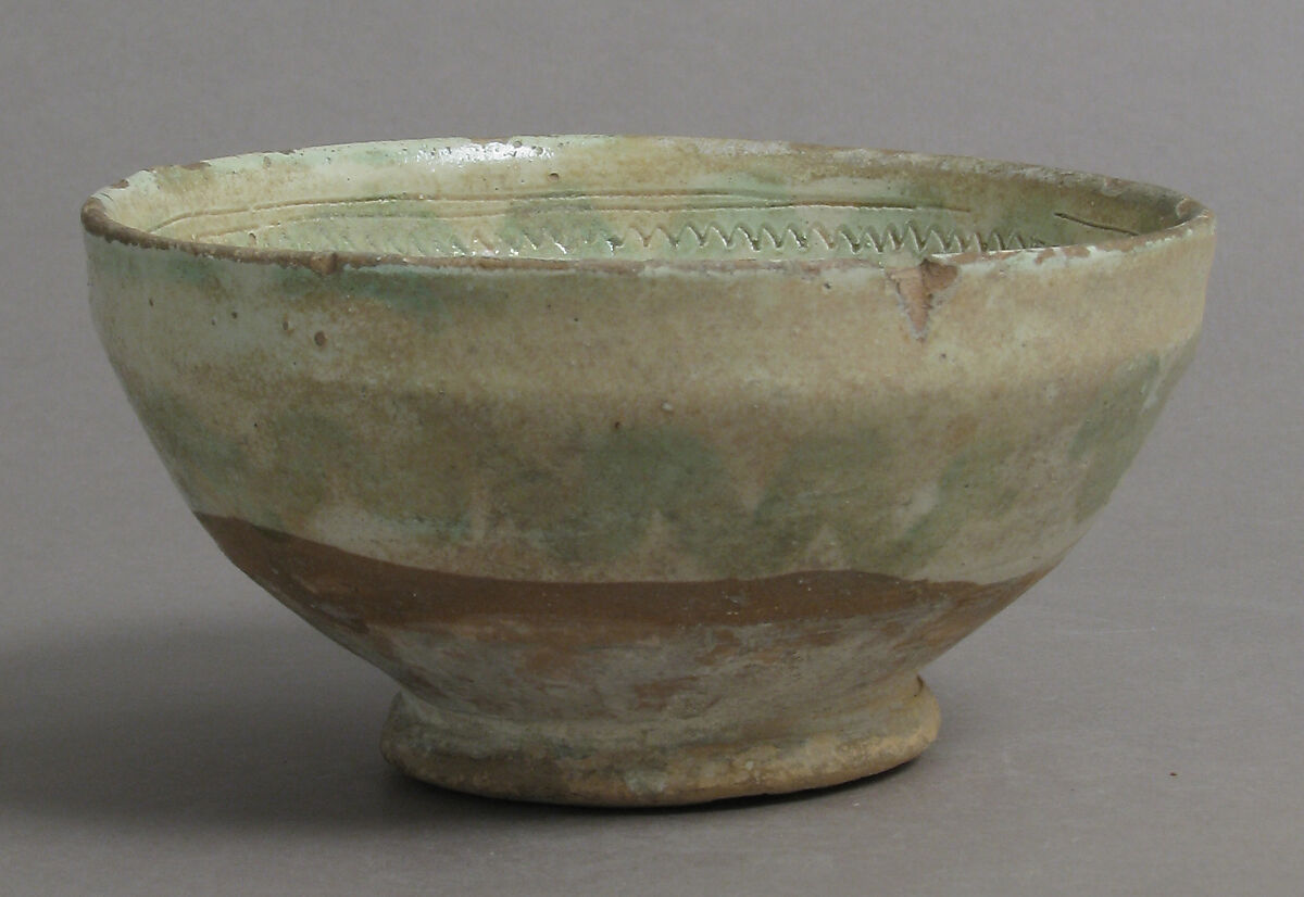 Cup with Star, earthenware, tin-glazed, Byzantine