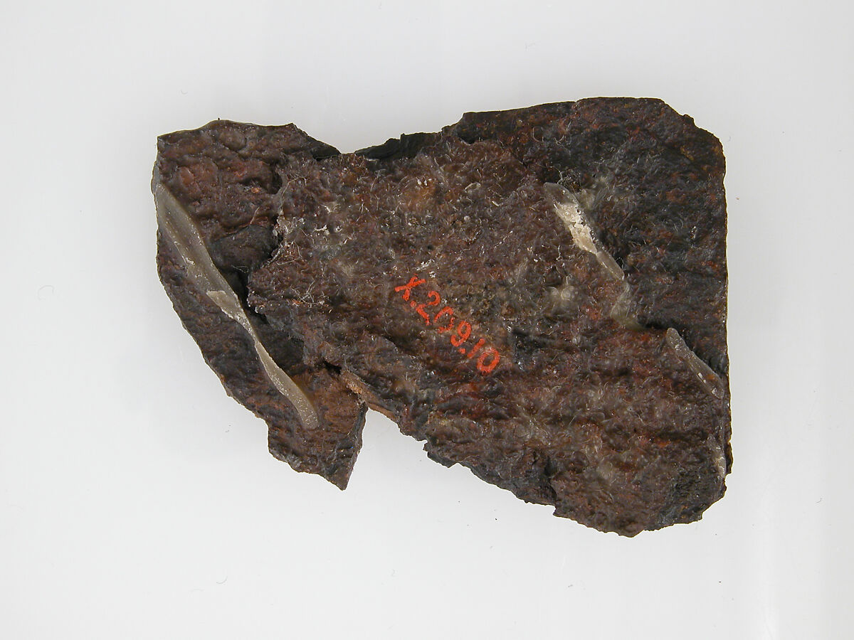 Belt Plate, Iron, silver inlay, Frankish