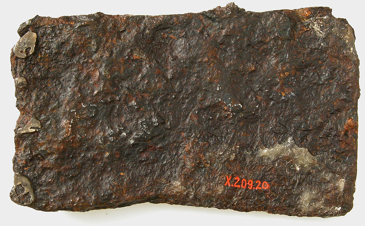 Counter Plate of a Belt Buckle, Iron, silver overlay, Frankish or Burgundian