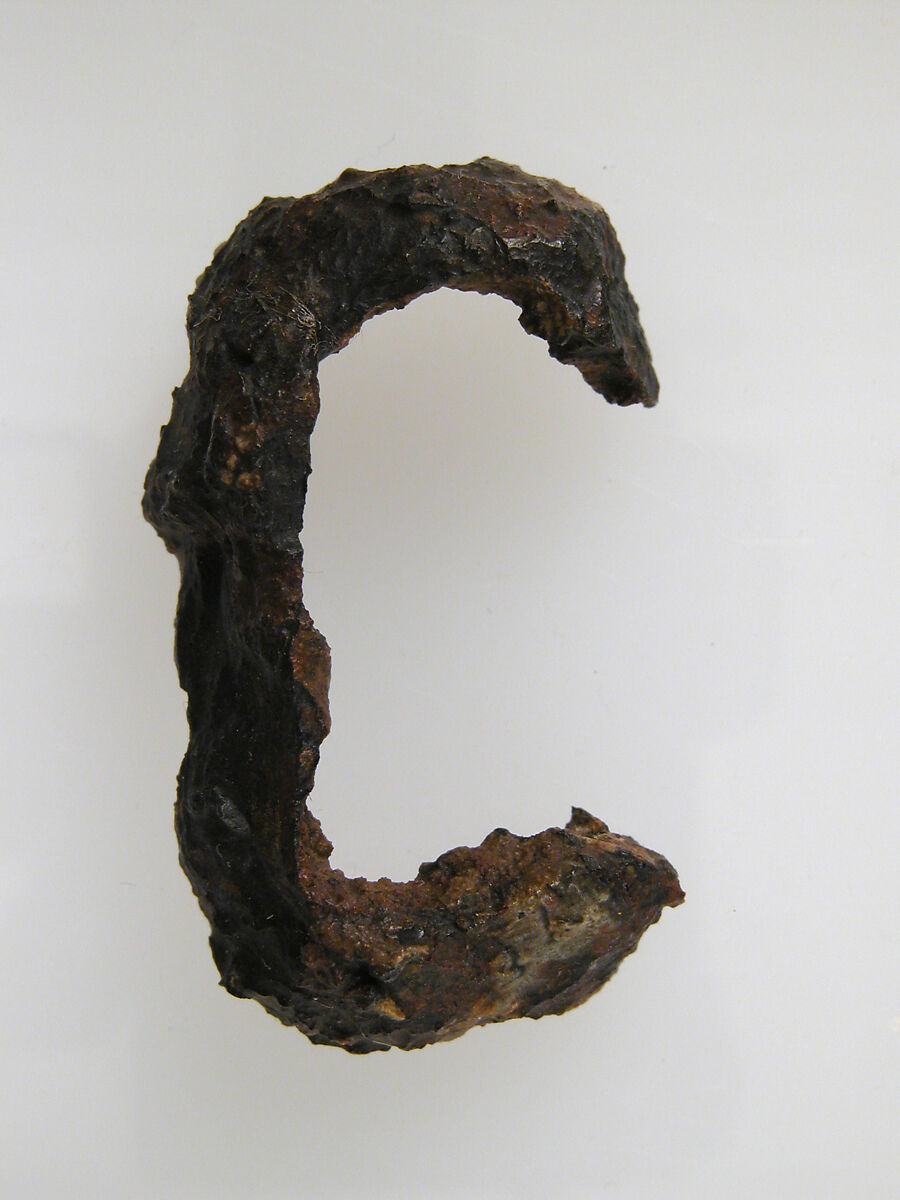 Belt Buckle Loop Fragment, Iron, Frankish 