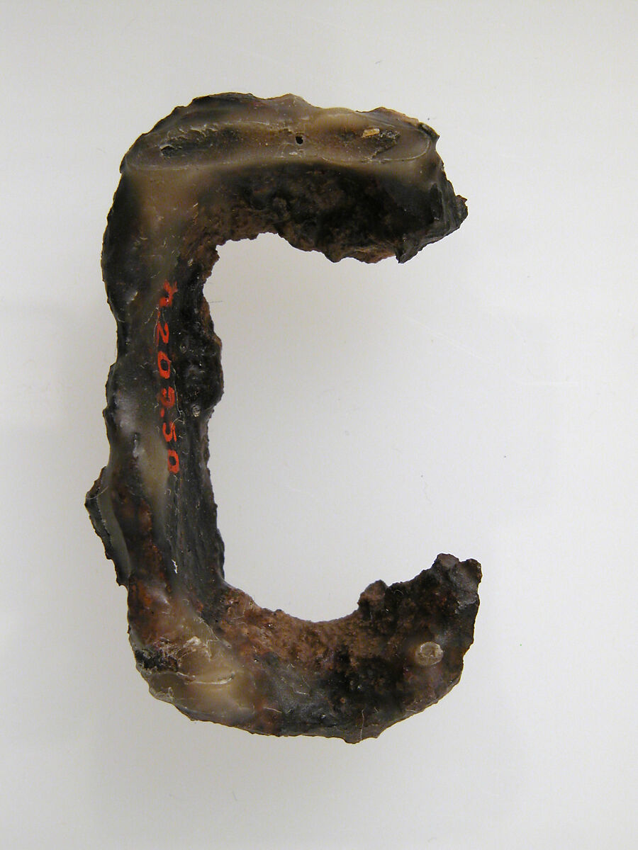 Belt Buckle Loop Fragment, Iron, Frankish