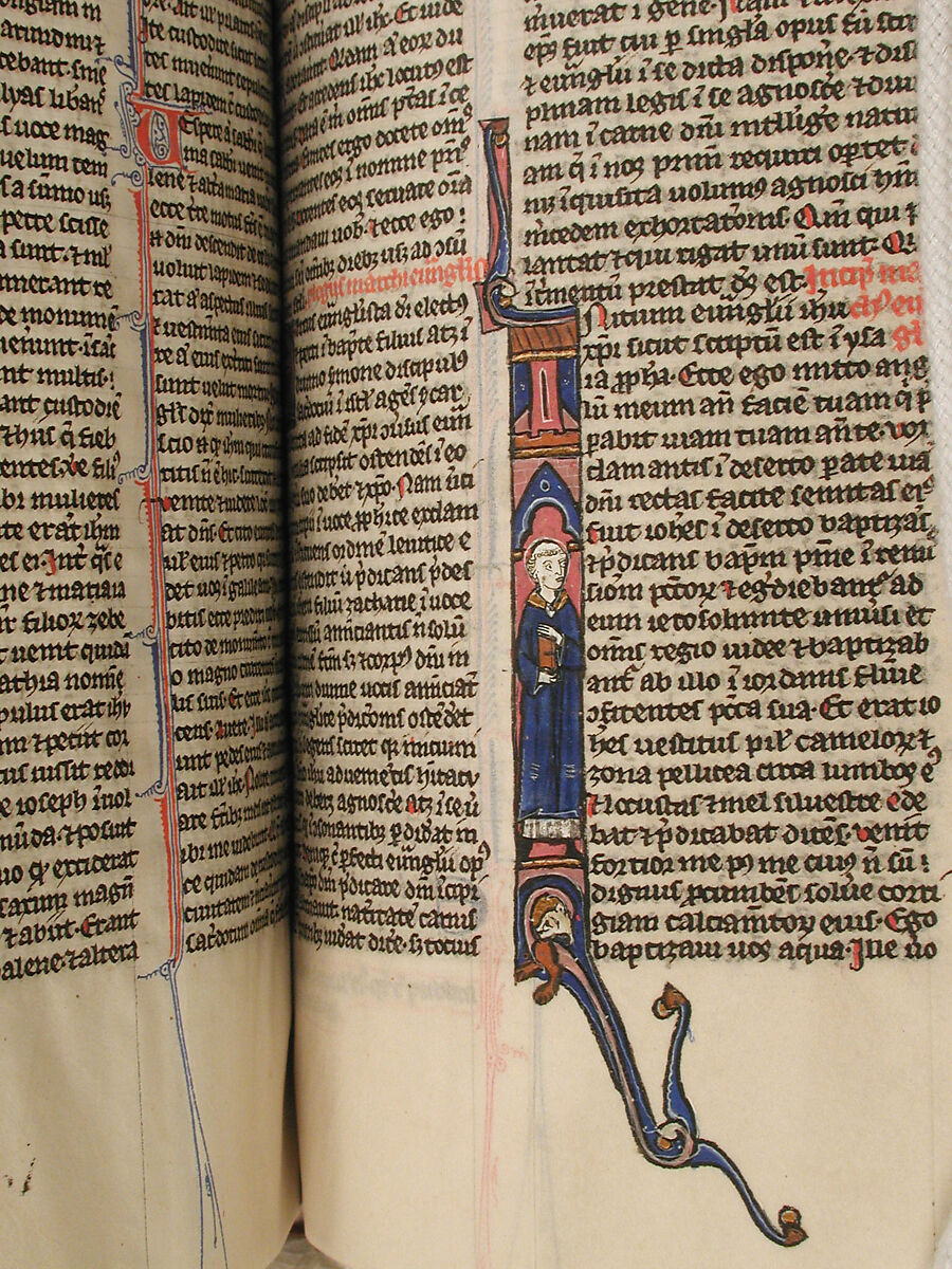 Bible, Tempera and gold on parchment; leather binding, French