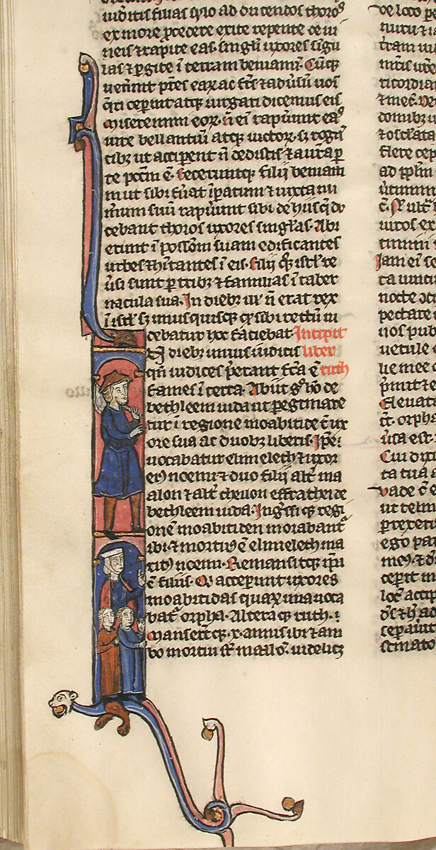 Bible, Tempera and gold on parchment; leather binding, French