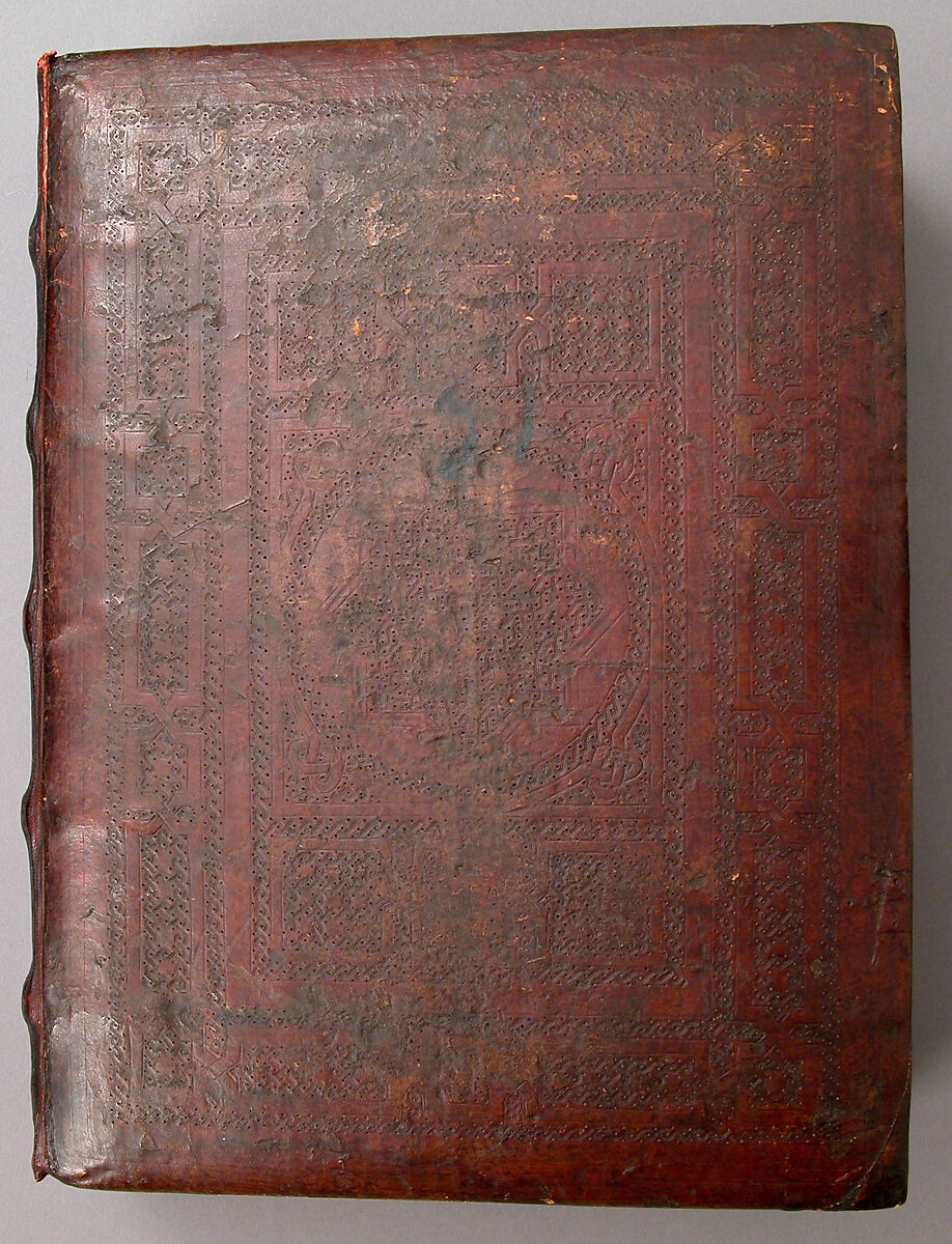 Spanish Translation of Saint Augustine's "City of God", Cano de Aranda (Spanish, active Toledo), Tempera and gold on parchment, tooled leather binding, Spanish