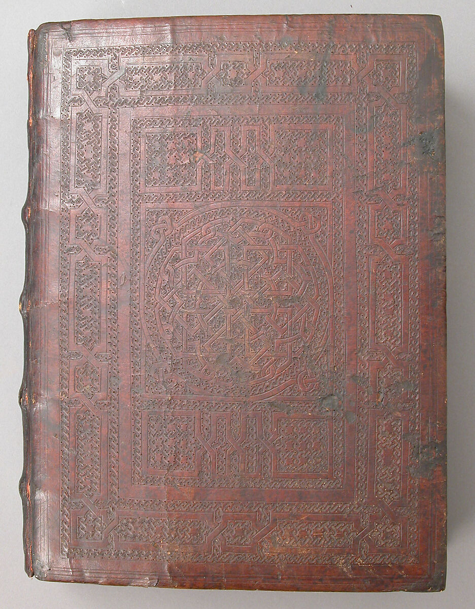 Spanish Translation of Saint Augustine's "City of God", Cano de Aranda (Spanish, active Toledo), Tempera and gold on parchment, tooled leather binding, Spanish
