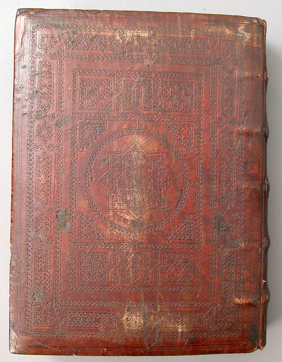 Spanish Translation of Saint Augustine's "City of God", Cano de Aranda (Spanish, active Toledo), Tempera and gold on parchment, tooled leather binding, Spanish