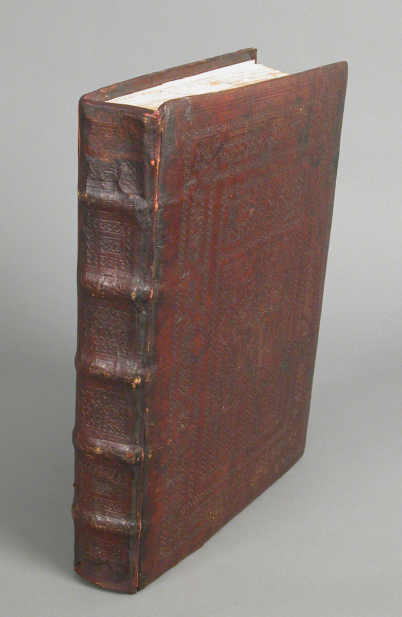 Spanish Translation of Saint Augustine's "City of God", Cano de Aranda (Spanish, active Toledo), Tempera and gold on parchment, tooled leather binding, Spanish