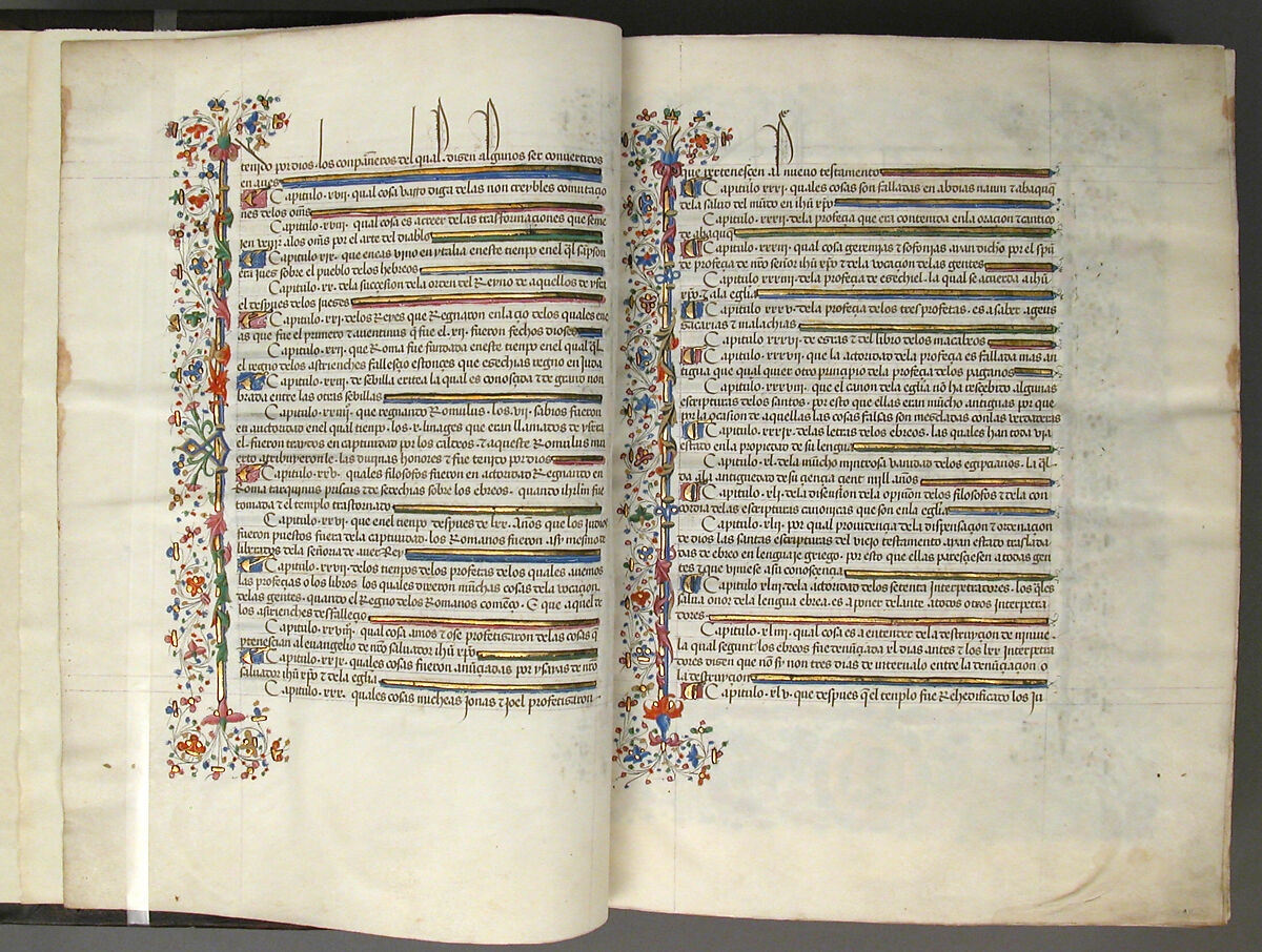 Spanish Translation of Saint Augustine's "City of God", Cano de Aranda (Spanish, active Toledo), Tempera and gold on parchment, tooled leather binding, Spanish