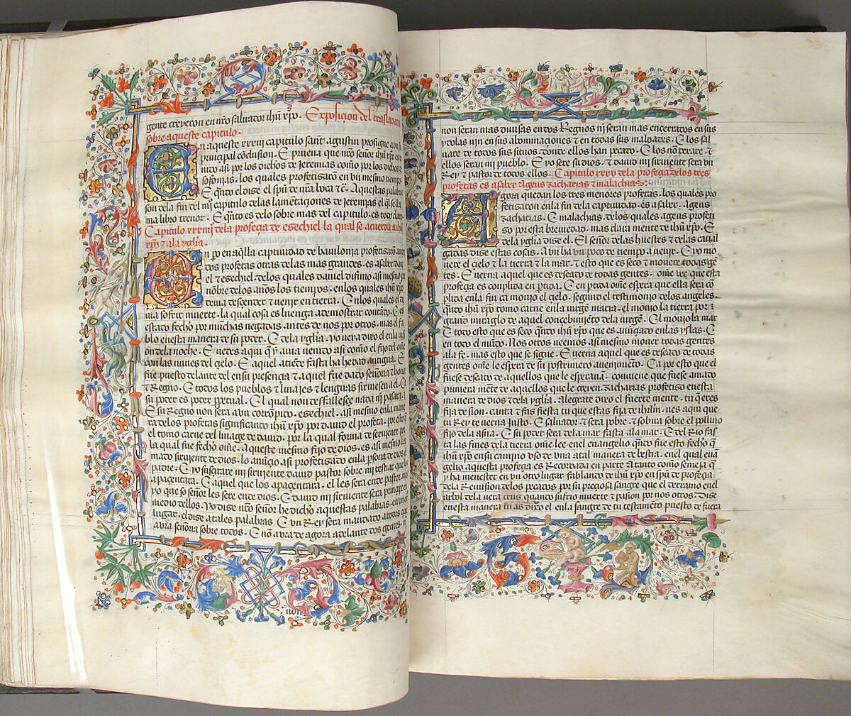 Spanish Translation of Saint Augustine's "City of God", Cano de Aranda (Spanish, active Toledo), Tempera and gold on parchment, tooled leather binding, Spanish