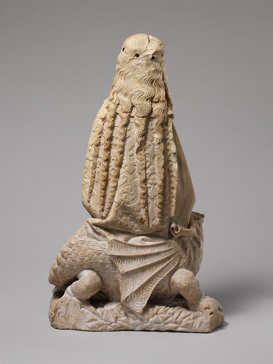 Saint Margaret of Antioch, Alabaster, with traces of gilding, French