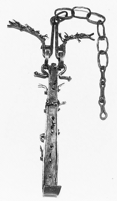 Trammel Hook (Crémaillère), Wrought iron, French or Spanish