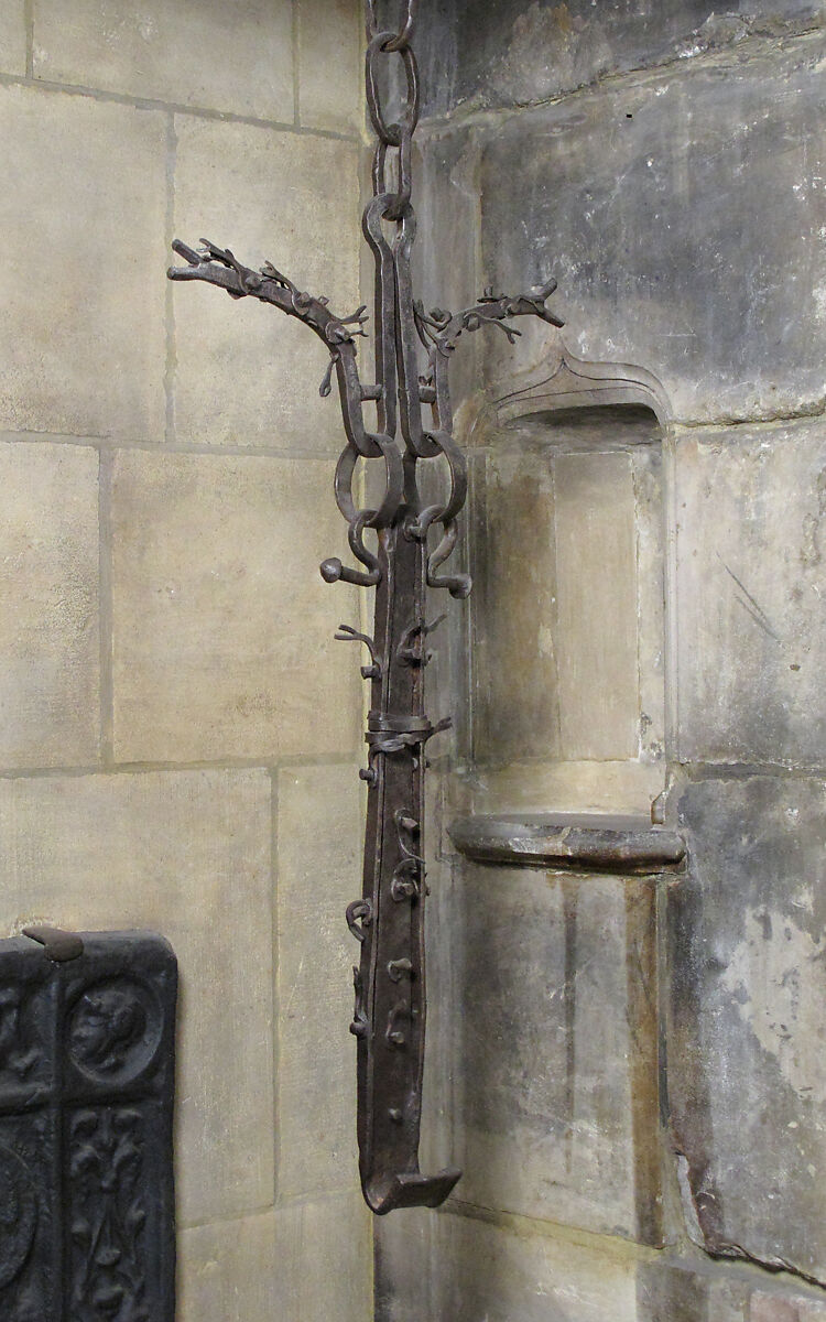 Trammel Hook (Crémaillère), Wrought iron, French or Spanish 