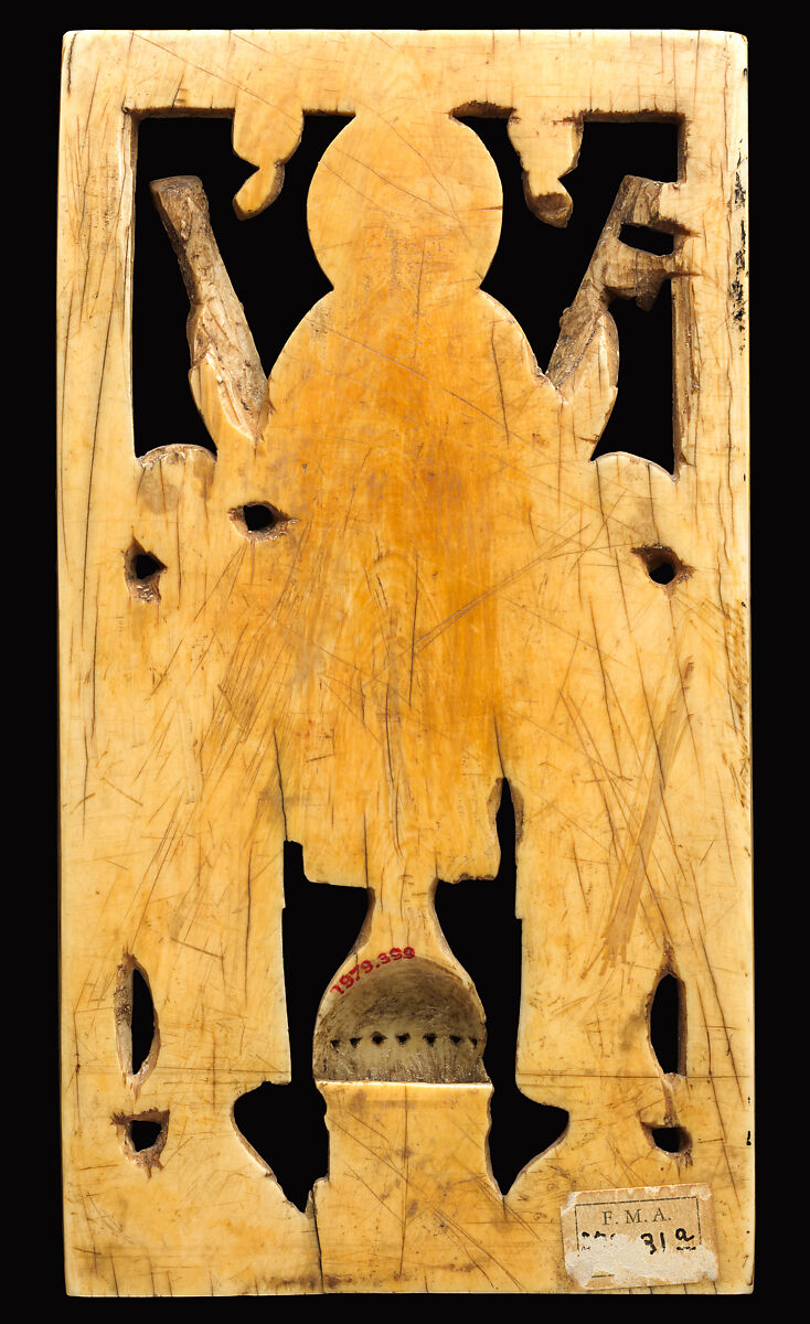 Plaque with Christ Presenting the Keys to Saint Peter and the Law to Saint Paul, Elephant ivory, German