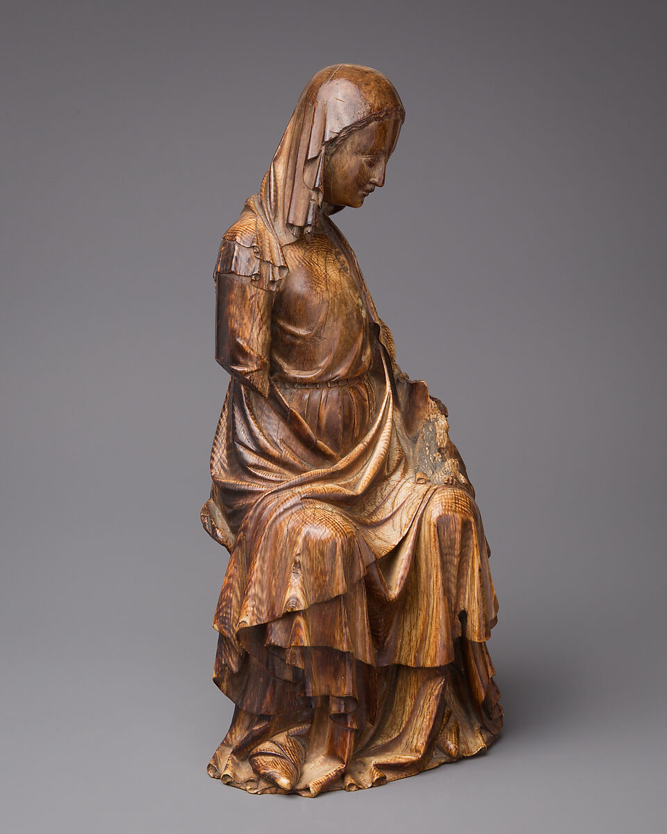 Enthroned Virgin and Child, Elephant ivory, French