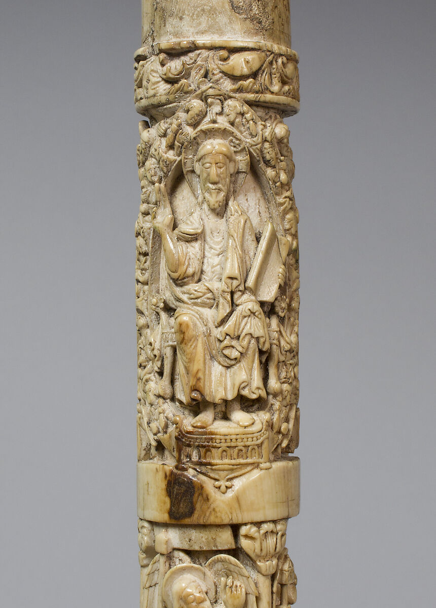 Segment of a Crozier Shaft, Elephant ivory, North Spanish