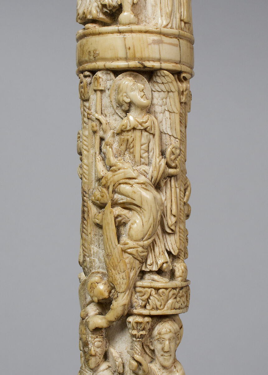 Segment of a Crozier Shaft, Elephant ivory, North Spanish