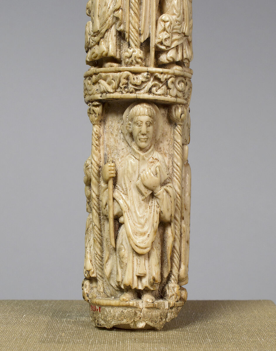 Segment of a Crozier Shaft, Elephant ivory, North Spanish