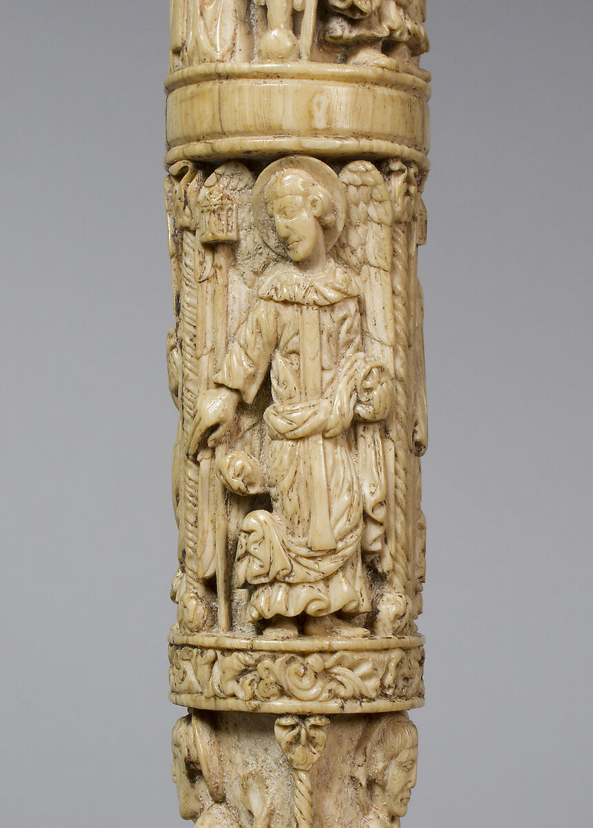 Segment of a Crozier Shaft, Elephant ivory, North Spanish