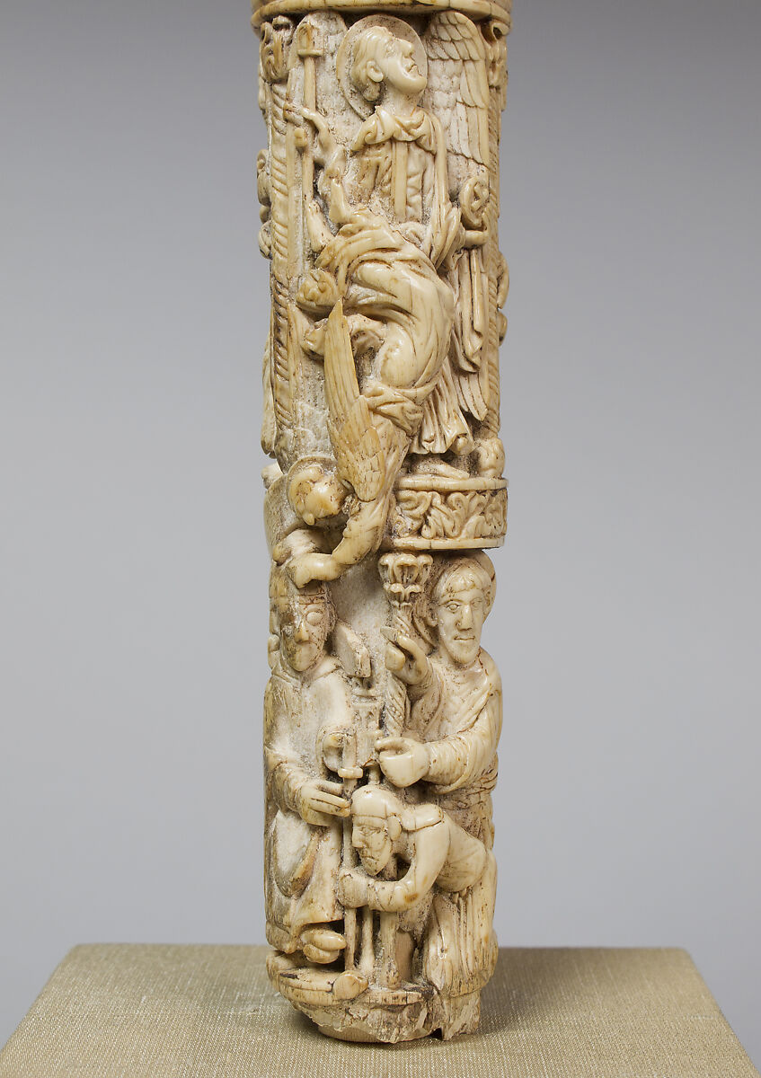 Segment of a Crozier Shaft, Elephant ivory, North Spanish