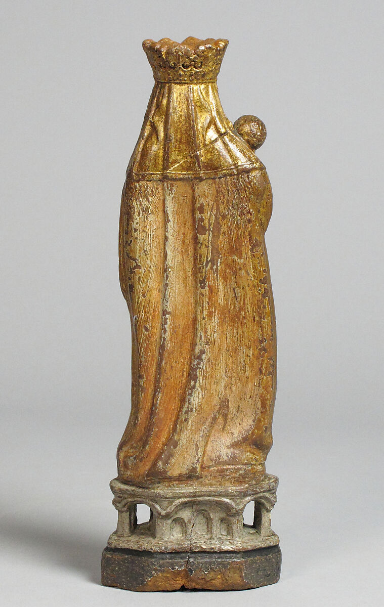 Standing Virgin and Child, Composition of caster's clay, caster's sand, and animal glue with polychromy and gilding, North Netherlandish